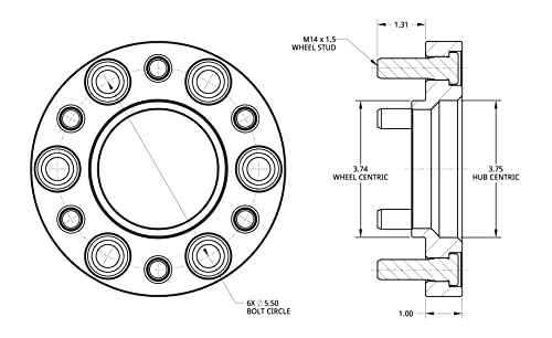 Spidertrax WHS034 Toyota Tundra Spacer Kit