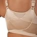 PLAYTEX Women's 18 Hour Extra Back Support Front Close Wireless Bra USE52E with 2-Pack Option Nude