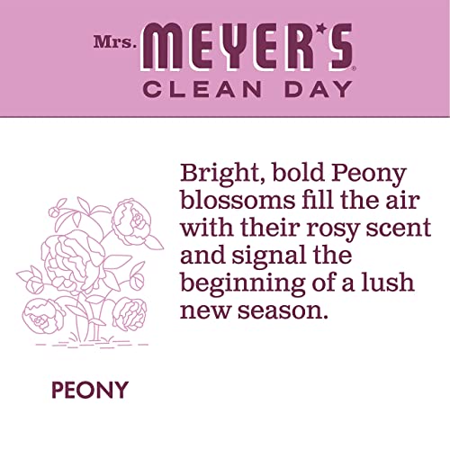 Mrs. Meyer's Clean Day Peony Scent Kitchen Basics Set, 1 Peony Liquid Dish Soap, 1 Peony Liquid Hand Soap, 1 Peony Multi-Surface Everyday Cleaner, 3 Ct #TOP4