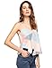 MakeMeChic Women's V Neck Sleeveless Floral Print Spaghetti Strap Camisole Cami Tank Top