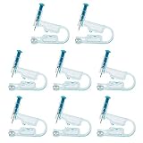 LOOCOO 8Pcs Painless Ear Piercing Gun,Disposable Healthy Sterile Piercing Tool,Blue Non-infection an