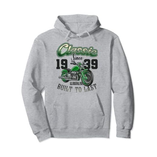 Vintage motociclistas motos cumpleaños nacido en 1939 Sudadera con Capucha