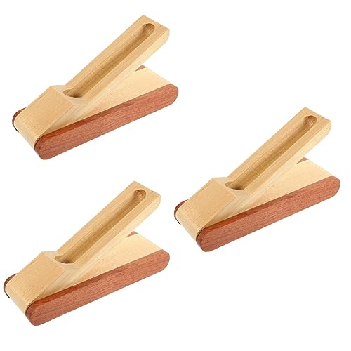 Conteneur de stylos en bois boîte de 3 pièces pour éviter les rayures sur table