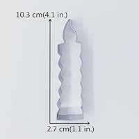 Vista 4 de LILIAO Cortador de galletas para velas, 1.1 pulgadas de ancho x 4.1 pulgadas de alto x 1 pulgada de profundidad, acero inoxidable