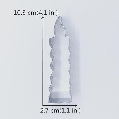 Miniatura 4 de LILIAO Cortador de galletas para velas, 1.1 pulgadas de ancho x 4.1 pulgadas de alto x 1 pulgada de profundidad, acero inoxidable