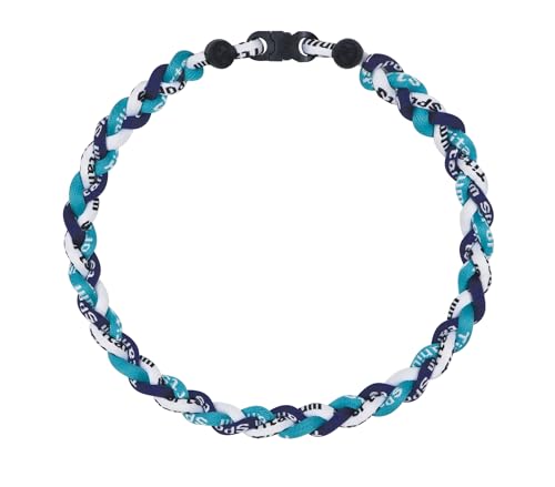 SUPBOMM Baseball Rope Necklaces League Team Colors Braided Necklace Baseball Team Gifts Mariners
