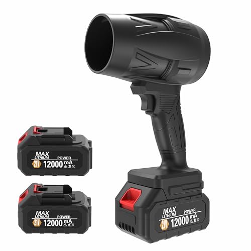 GAMTUE Cordless Leaf Blower with 2x12Ah Batteries & Charger