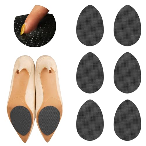 Protectores Antideslizantes de Gel para Calzado 3 Pares Negro miniatura 1