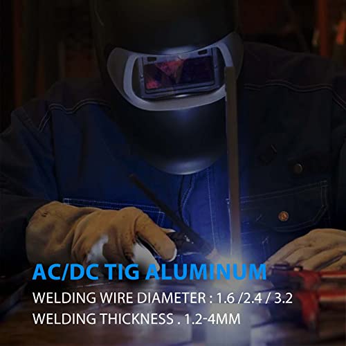 Hitbox Tig Welder Hbt250P 220V Welder 200 Amps Welding Machine Multiprocess Welder 4 In 1 Welding Machine Ac/Dc Tig Welder Machine Arc Welder Pulse Tig Welding Professional Aluminum Welder #TOP6