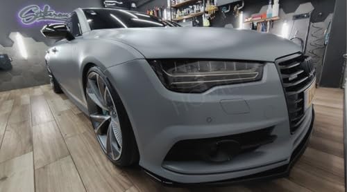 Image of HOME13 Premium Self-Adhesive Nardo Grey Vinyl Wrap for Car, Bike Sticker Scooty Interior & Exterior Decorative Wrap Sticker & Decal Roll Air-Release Film (Nardo Grey Matte, 20 Inch x 150 Inch)