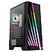Aerocool MIRAGEBK, obudowa PC ATX, front LED, szkło hartowane, wentylator ARGB 12 cm