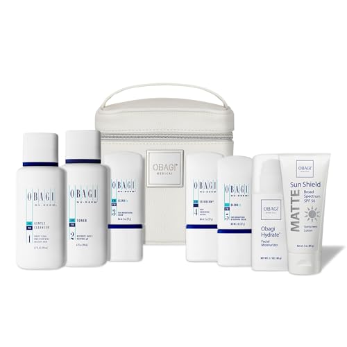 Obagi Nu-Derm Fx Skin Brightening System for Normal to Dry Skin – Help Transform the Look of Your Skin by Noticeably Evening Out & Brightening Your Complexion – 7-Step Skincare Routine