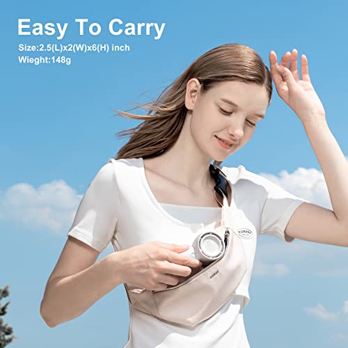 Jisulife Handheld Fan, Innovative Hidden Fan Blades Design, 4500Mah Mini Portable Fan With 18H Max Cooling Time, Usb Rechargeable Hand Fan, Personal Lash Fan For Makeup/Eyelash/Travel/Outdoor-White #TOP4