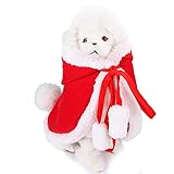 Ideal para mantener a sus mascotas peque?as abrigadas en Navidad con este conjunto festivo de Santa Hat & Scarf.