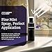 Infinity Jars 5 Ml (.17 fl oz) Black Ultraviolet Glass Fine Mist Spray Bottle Cleaning Products Refillable Containers Homemade Perfume Blends Room, Sprays Bath Beauty Hair, Screw Top Bottles