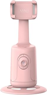 Bozony Smart 360 ° Auto Face Tracking Gimbal Desktop Selfie Stabilizer Robot Cameraman com Lente Ajustável Suporte de Telefone Base Estável para Smartphone Vlog Live Streaming Video Chat