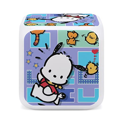 ポチャッコ 目覚まし時計 子供 キャラクター 目覚まし時計 子供 デジタル 置き時計 小型 かわいい アラーム時計 持ち運び めざまし時計 卓上 多機能 カレンダー 温度表示 七色バックライト 室内用 人気 プレゼント