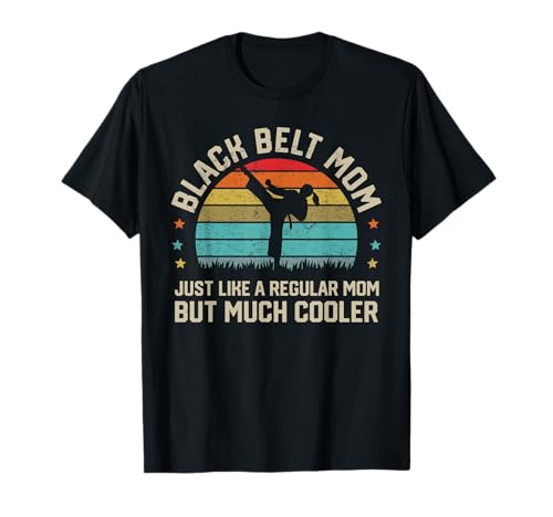 Black Belt Mom Karate Jiu Jitsu Taekwondo Artes Marciales Deporte Camiseta