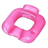 Tumbona hinchable de piscina | Backrest Relax Camilla cuadrada | Tumbona hinchable flotante reclinable | para borde de bañera, río, jardín, playa, hombres, familia, mujeres, colegas