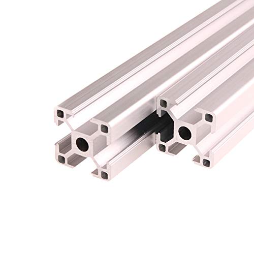 2Pcs 3030 Extrusion European Standard Anodized Linear Rail Length 1000mm(39.4 inch) Linear Rail Standard 8mm T Slot for 3D Printer Workbench