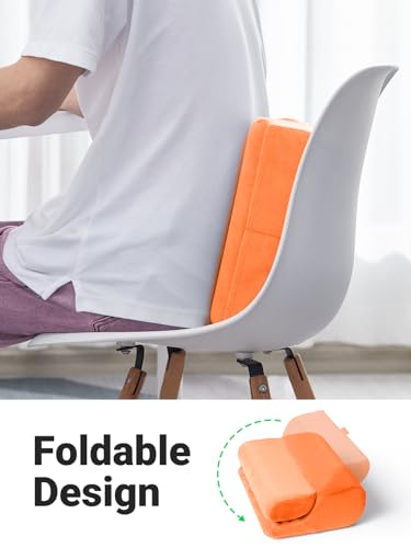 Image of UGREEN Tablet Pillow Stand for Lap Soft Holder Bed with 3 Viewing Angles Adjustable Home Office Accessories Compatible with 2024 iPad Pro 13 12.9 11 iPad Air 11 13 Mini Phone 16 15 14 E-Reader Orange
