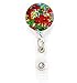 Buttonsmith® Tiffany Poppy Deluxe Retractable Badge Reel With Alligator Clip and Extra-Long 36 inch Standard Duty Cord - Made in the USA, 1 Year Warranty
