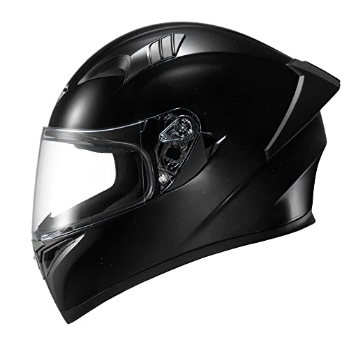 Kypara Full Face Motorcycle Helmet With Internal Tinted Visor & Dot Approved For Moped Atv Cruiser Scooter (Starry Night, Small) #TOP1