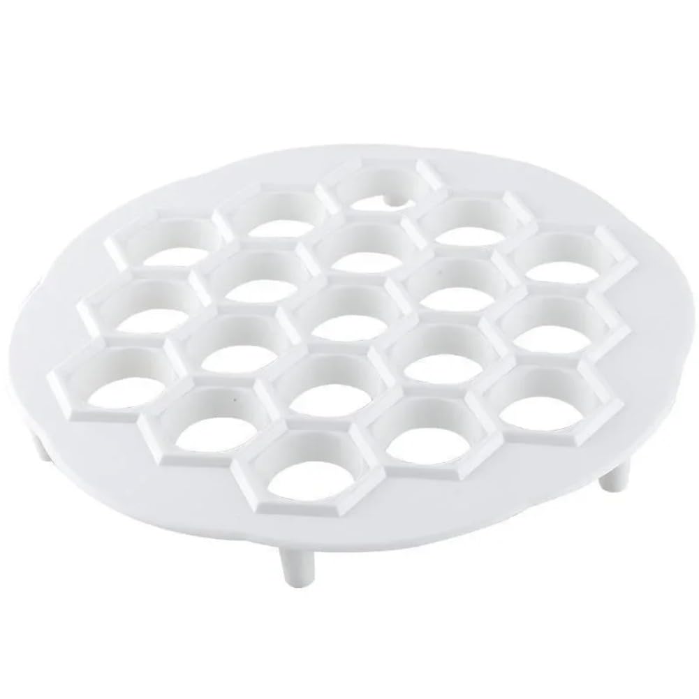 19-Hole Dumpling & Pasta Press – Dual-Mode Patty Mold for Ravioli, Stainless Steel Dough Press with Ergonomic Handle