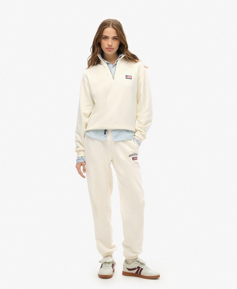 Superdry Damskie spodnie do biegania Athletic Essential Boyfriend