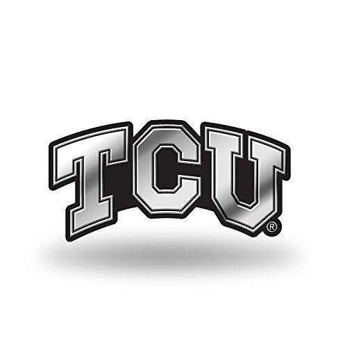 Rico Industries NCAA TCU Horned Frogs Chrome Finished Auto Emblem 3D Sticker