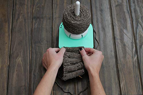 Image of Yarn Dispenser by Yarn Valet - Non-Slip Base with Built-in Holder for Markers, Pattern and 4 inch Gauge Ruler
