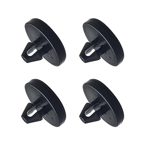 Ajxn 4 PCS Brake Pedal Pad and Light Switch Stopper - Black