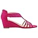 PIZZ ANNU Sandalias Mujer Verano con Tacón de Cuña Diamante de Imitación Zapatos Moda Punta Abierta Elegante Boda Fiesta Damas Zapatos Fucsia EU 39 Imagen de PIZZ ANNU Sandalias Mujer Verano con Tacón de Cuña Diamante de Imitación Zapatos Moda Punta Abierta Elegante Boda Fiesta Damas Zapatos Fucsia EU 39