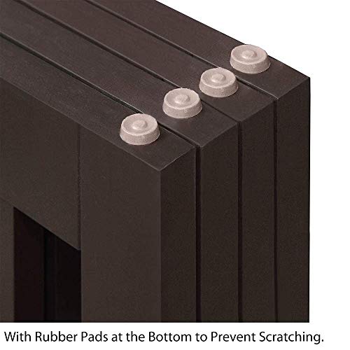 Beenbkks Freestanding Pet Gate For Dogs With 2Pcs Support Feet, Foldable Wooden Dog Gates For Doorways Stairs, Indoor Pet Puppy Safety Fence, Espresso #TOP6