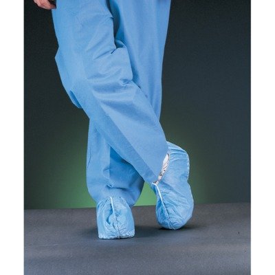 Medline Nonskid Multilayer Shoe Covers, Traction Tread, Blue, Size 2X-Large That Fits Up to Men's Size 17, Case of 200 Each