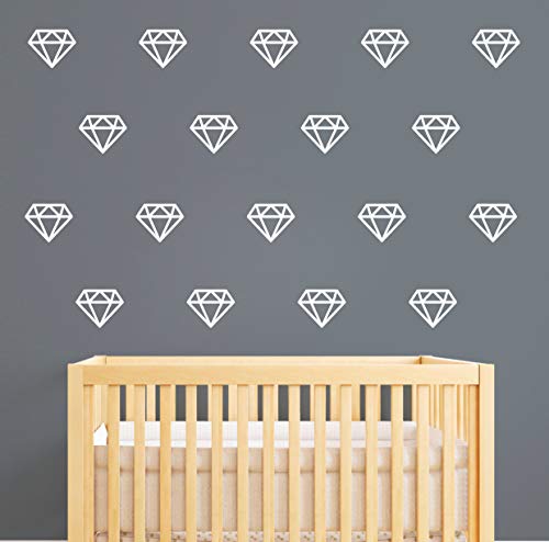 Vinilos decorativos geométricos blancos para pared
