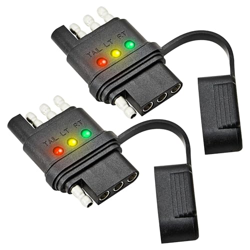Testeur de câblage plat à 4 voies avec indicateurs LED pour contrôle rapide