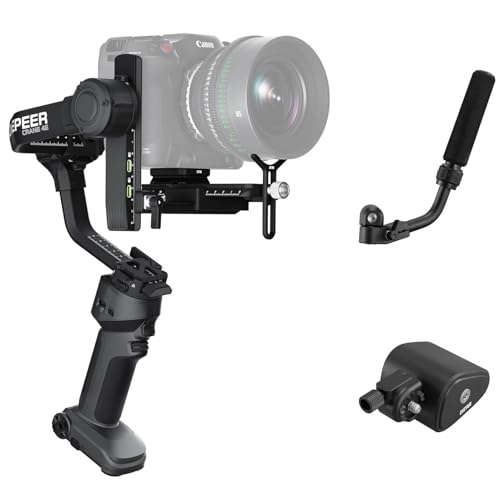 Image of ZHIYUN Crane 4E [Official] 3-Axis Camera Stabilizer, Dark Gray + Master Handheld Control