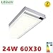 Produktbild Leduni LED-Panel 60 x 30 24 W, weißer Rahmen mit komplettem Oberflächen-Set 4000k neutrales Licht