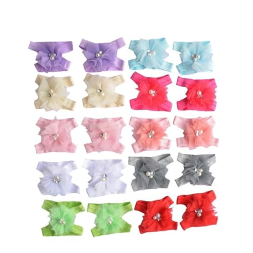 Homoyoyo 10pairs Girls Flower Sandals Boys and Girls Walking Sandals Barefoot Rhinestone