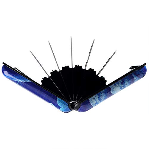 Kaabao Credit Card Holder For Women, Small Metal Rfid Blocking Wallet Business Slim Mini Aluminum Case Men (Beautiful Girl On Floral) #TOP7