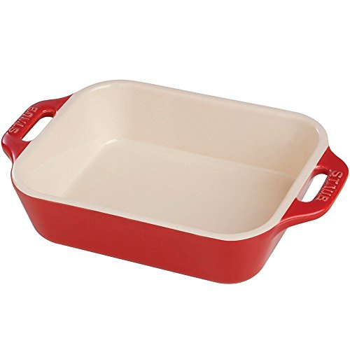 Rectangular Dish Color: Cherry, Size: 13"
