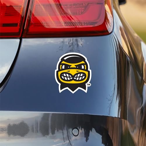 Image of University of Iowa Haweyes Herky Mascot Head Face Weatherproof Vinyl Sticker Car Decal from Nudge Printing