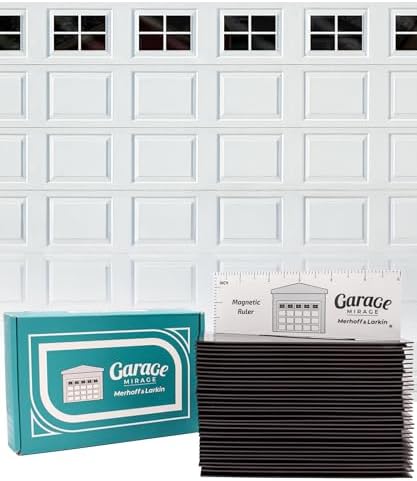 Merhoff & Larkin Magnetic Garage Door Decals | Black Bubble Pattern | 32 Pre-Measured Decals | Vinyl Material | Minimalist Style | Easy Installation & Outdoor Use