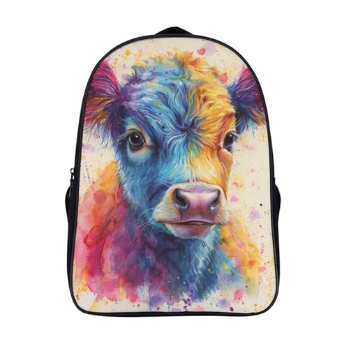 Sac à dos vache imprimé 3D ergonomique pour garçons de la maternelle