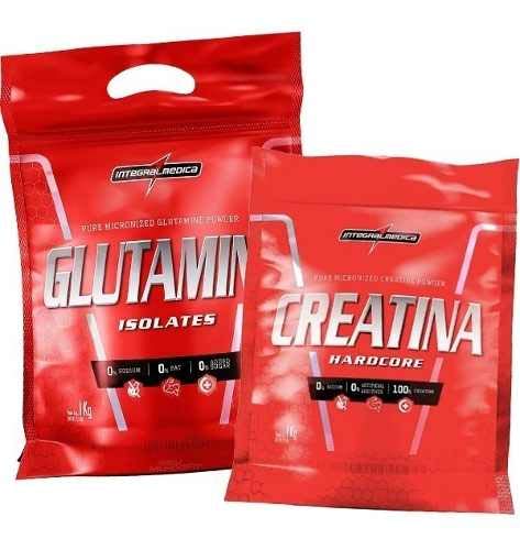 Creatina 1kg + Glutamina 1kg - Integral Médica