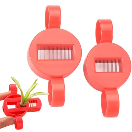 2 Pcs Runners Beans Slicers and Stringer, Strong Mini Runners Beans Slicers Cutters, Strong Mini Runner Bean Slicer Cutter, Kitchen Slicer Tool Gadget for Vegetable (red)