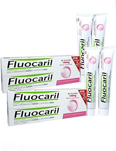 Fluocaril - Lote de 4 tubos de 75 ml (4 unidades)