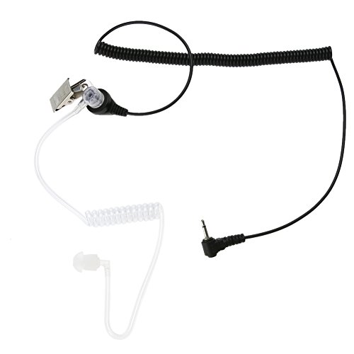 Remingtape Auriculares de tubo acústico de 1 pin de 2,5 mm para radios de 2 vías para auriculares de plástico blando