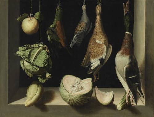 Peinture décorative sur toile nature morte au gibier 60x90cm affiches d'art mural